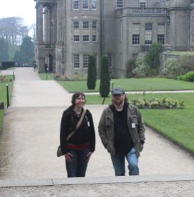 Being Lizzie and Darcy at Permberley (aka Lyme Park)